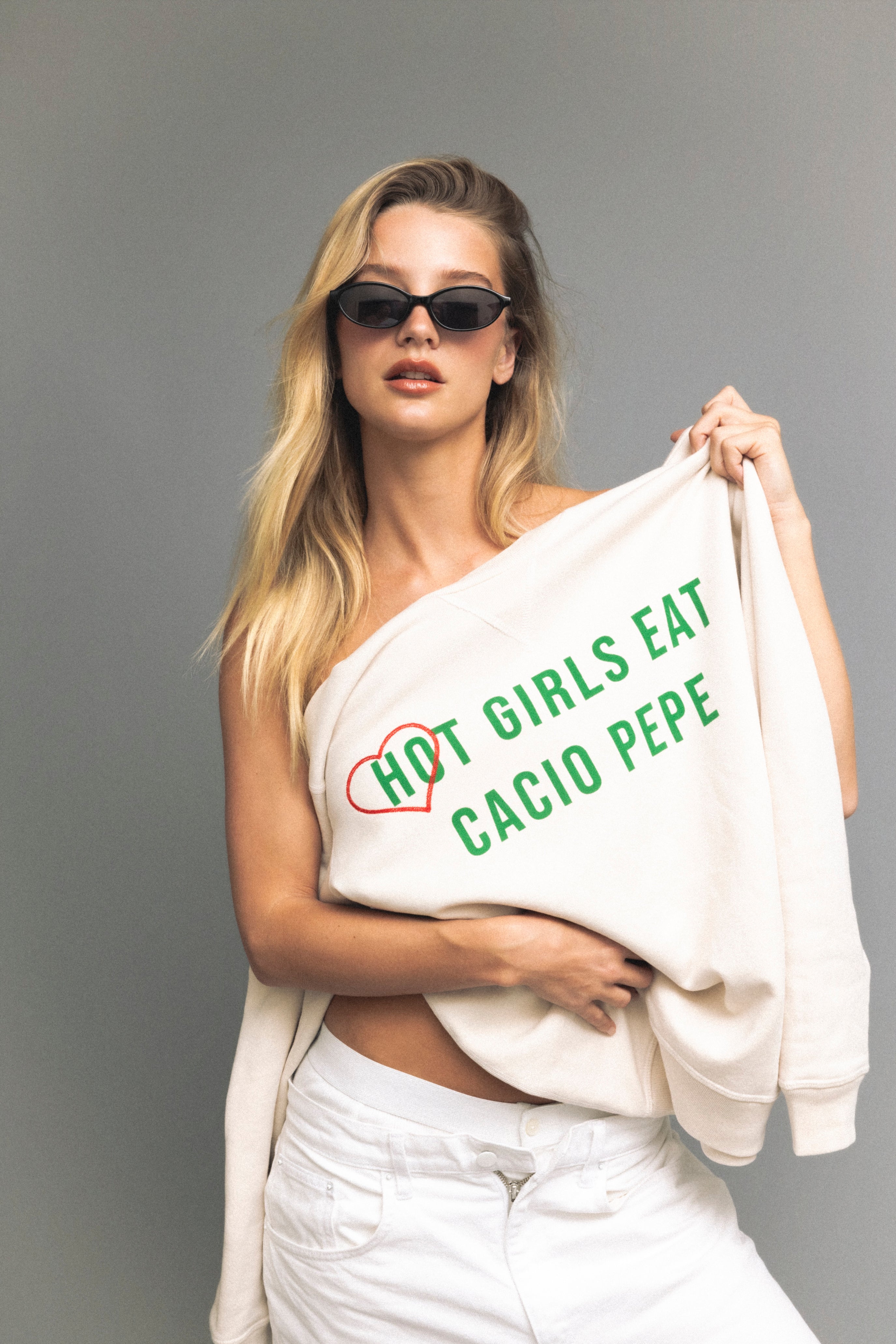 Hot Girls Eat Cacio Pepe Crewneck Sweatshirt