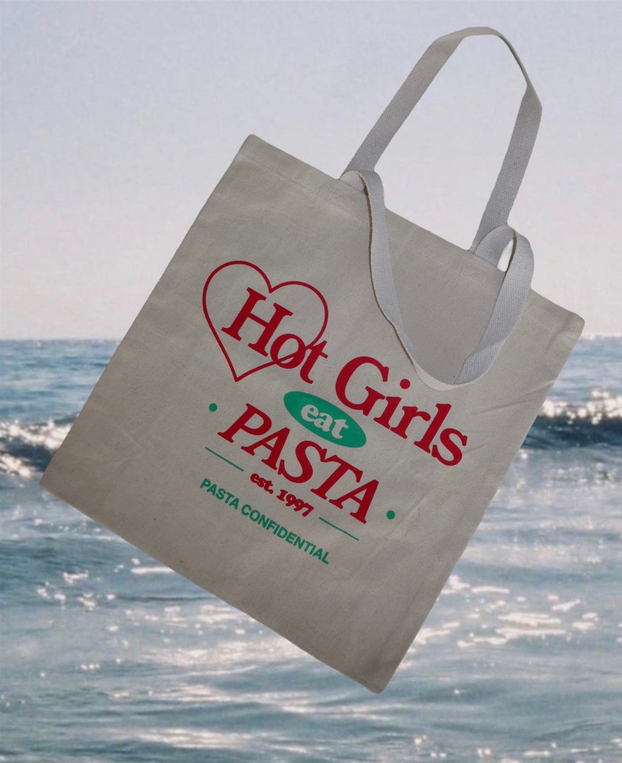 Hot Girls Eat Pasta Tote Bag